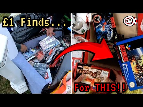 Видео: Находки за 1 фунт стерлингов для *РЕДКОЙ* Super Nintendo на CeX!