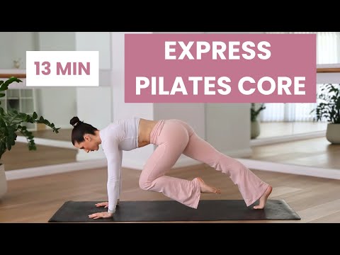 Видео: 13-МИНУТНЫЙ ПИЛАТЕС CORE | Экспресс-тренировка для скульптурирования | Без оборудования