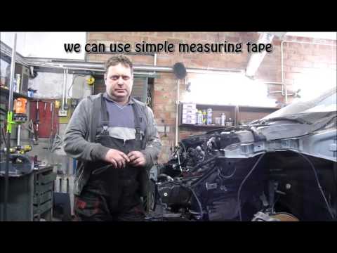 Видео: Laser leveling tool for body repair. Лазерный уровень при ремонте кузова.