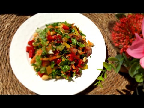 Видео: Салат из нута, невероятно вкусный и полезный /  Новый рецепт