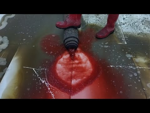 Видео: Переработка брошенного ковра / Удовлетворительная чистка ковров ASMR