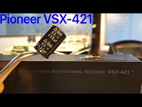 Видео: АВ-ресивер Pioneer VSX-421 редкий дефект, и замороченный ремонт. Не включается;)