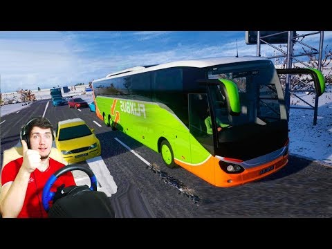 Видео: ПЕРВЫЙ РЕЙС НА НОВОМ АВТОБУСЕ MAN - Fernbus Simulator + РУЛЬ