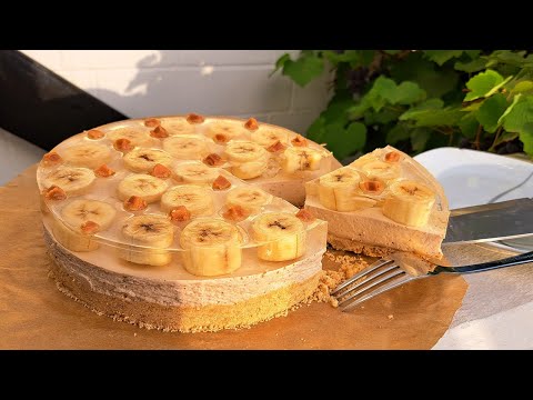 Видео: ВСЕ ПРОСЯТ  РЕЦЕПТ Чизкейк без выпечки с бананами и желе / banana no bake cheesecake