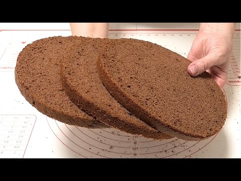 Видео: Шоколадный, масляный бисквит на горячем молоке/Chocolate butter biscuit with hot milk