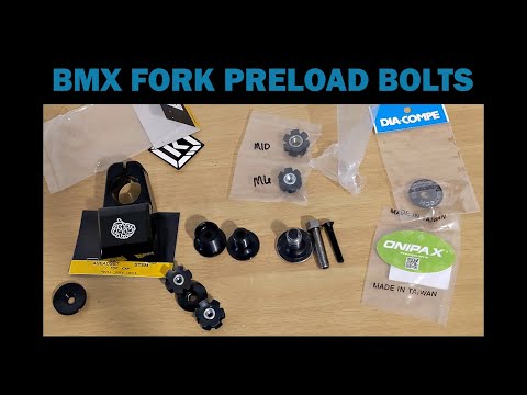 Видео: Болты предварительной нагрузки вилки BMX, крышки выноса, размеры и многое другое