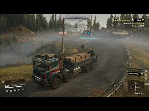 Видео: SnowRunner 2025 12 12   Мичиган (Блэк-Ривер) Доставка продуктов, Срочная доставка.