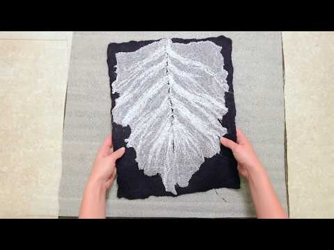 Видео: Прозрачный лист из шелка