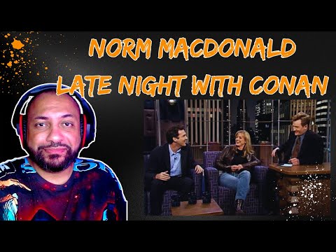 Видео: ПЕРВАЯ РЕАКЦИЯ НА | Норм Макдональд и Кортни Торн-Смит | Поздняя ночь с Конаном О’Брайеном