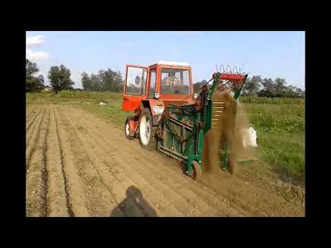 Видео: Картоплекомбайн кабан саморобний 4