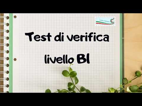 Видео: Тест - В1. Итальянский язык.