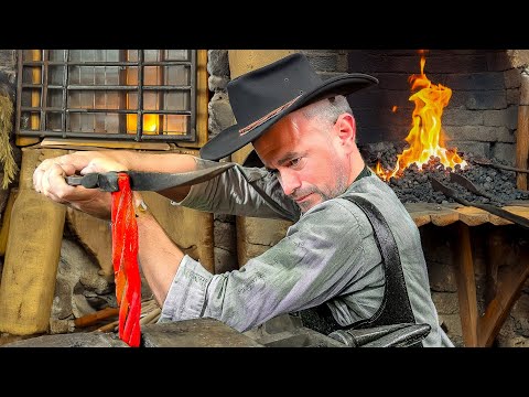 Видео: Выковываем самый острый нож ручной работы из обычного железного троса!
