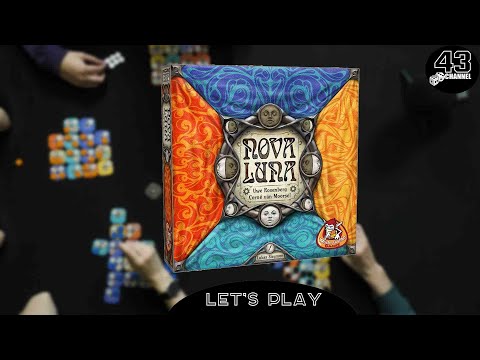 Видео: Настольная игра Новолуние (Nova Luna). Играем вчетвером.