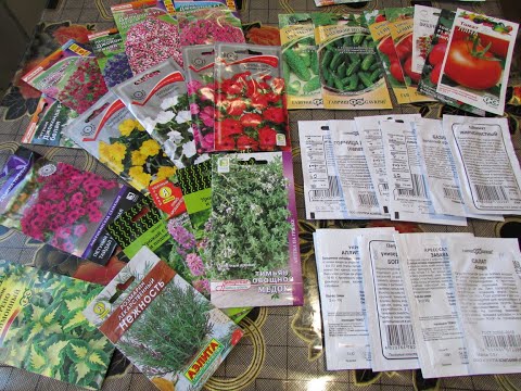 Видео: Обзор семян цветов и овощей на сезон 2023 года. Часть 1.