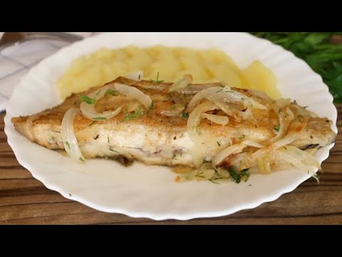Видео: Рыба жареная! Камбала жареная с луком! Быстрый и вкусный ужин за 20 мин.