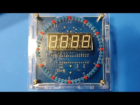 Видео: Вращающиеся часы.