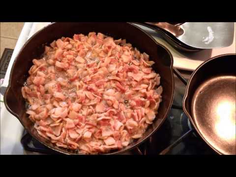 Видео: Бекон! Первое, что нужно приготовить на новой или отреставрированной чугунной сковороде. Пожалуй,...