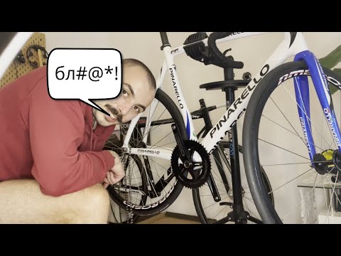 Видео: Меняем итальянскую каретку и ставим Sram Omnium на Pinarello Xtrack fixed gear