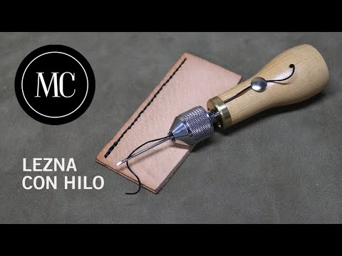 Видео: Как сшить кожу шилом и ниткой.