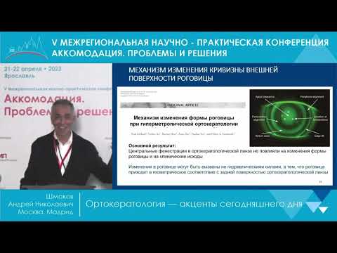Видео: Ортокератология. Акценты сегодняшнего дня. Шмаков А.Н. Аккомодация. 21.04.2023
