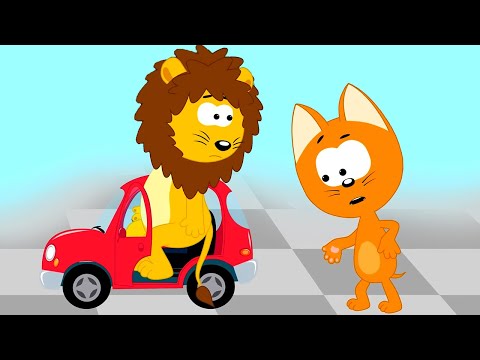 Видео: Две машинки в гараже 🚘🚗 Учим размеры! Большой и маленький – Сборник – Котэ ТВ – Песенки для малышей