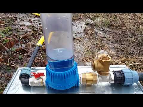 Видео: Гидротаранный насос 1".