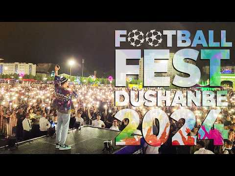 Видео: Международный день футбола в Таджикистане. Jonibek Murodov, Hasanov, Baron в FootballFest - Dushanbe