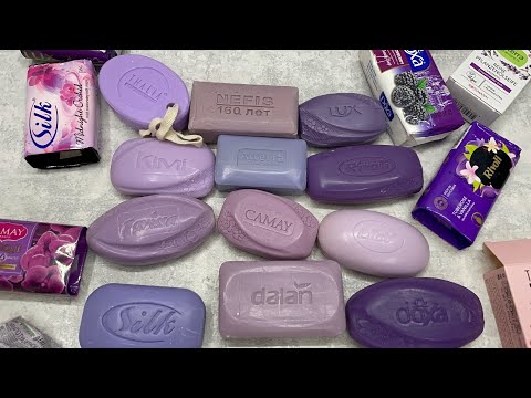 Видео: Резка сухого фиолетового мыла 💜/ Dry soap cutting 💜/ ASMR