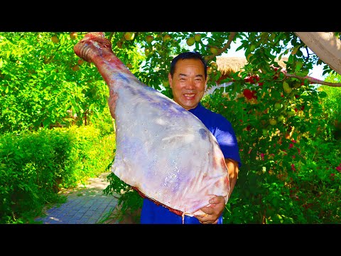 Видео: 100 долларов купили страусью ногу и сделали из нее "Страусиная нога в тигровой шкуре"