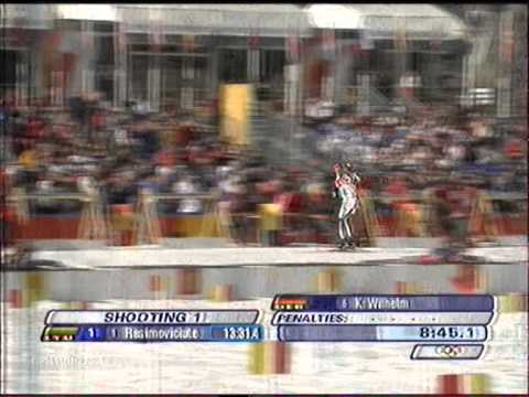 Видео: Олимпийские игры 2006, Torino, биатлон, индивидуальная гонка женщины