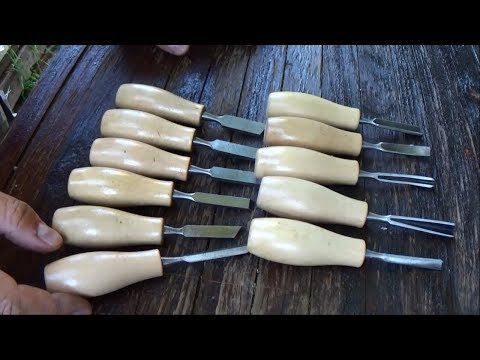 Видео: Стамески по дереву по 25 рублей. Вполне рабочий инструмент