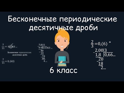 Видео: Бесконечные периодические десятичные дроби, 6 класс