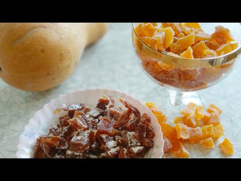 Видео: Цукаты из тыквы: Два вкуса в одном рецепте — от мармеладок до карамелек / Цукати з гарбуза: 2 in 1