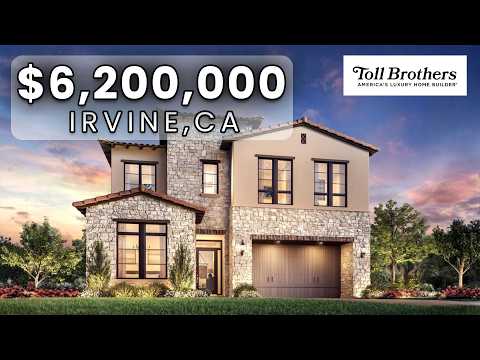 Видео: РОСКОШНОЕ новое строительство в Ирвайне, Калифорния | Обзор дома Toll Brothers в Орчард-Хиллз