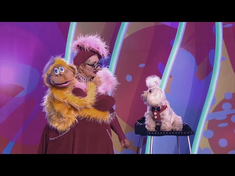 Видео: Чревовещание со зрителем, куклой и живой собачкой . Ольга Лифенцева - чревовещатель (вентролог)