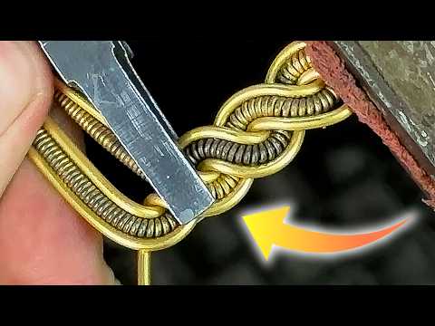 Видео: Что на этот раз удивительный мастер делает с помощью плоскогубцев?