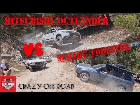 Видео: Mitsubishi Outlander VS SUBARU Forester & Pajero BK & TOYOTA LC150 Паркетники против джипов Off road