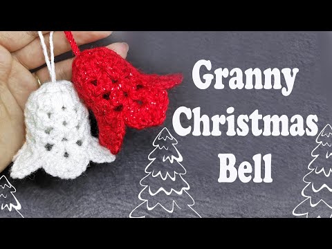 Видео: Новогоднее вязание крючком / Колокольчики крючком / Простой мастер-класс / Елочные игрушки