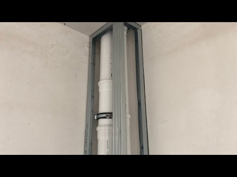 Видео: Кутия от Гипскартон : Как да Скрием тръба с Картон