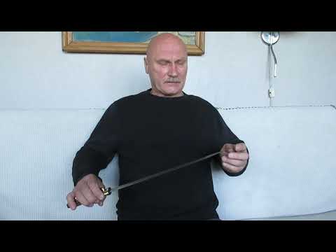 Видео: Кавказский кинжал со смещенным долом и штыковым концом