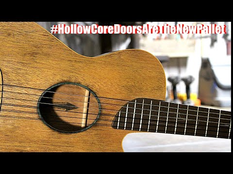 Видео: Акустическая гитара для гостиной, сделанная из дверей старого шкафа — v2.0