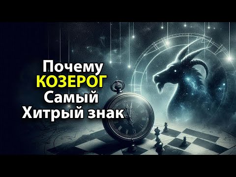 Видео: Почему КОЗЕРОГ - самый хитрый знак зодиака.