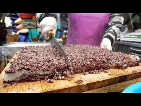 Видео: Процесс приготовления рисового пирога (тток, традиционная корейская еда)