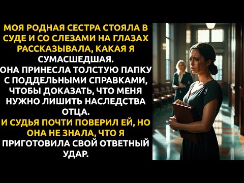 Видео: Моя сестра принесла в суд папку с документами... и я ПОНЯЛА, что она хочет упрятать меня в психушку.