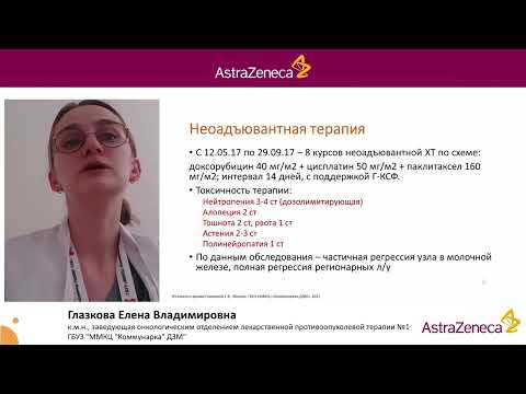 Видео: Клинический случай 1.BRCA-ассоциированный рак молочной желез. Глазкова Е.В.