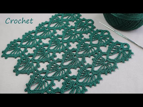Видео: Просто супер УЗОР крючком!!!  Легкое вязание для начинающих SUPER EASY Beautiful Pattern Crochet