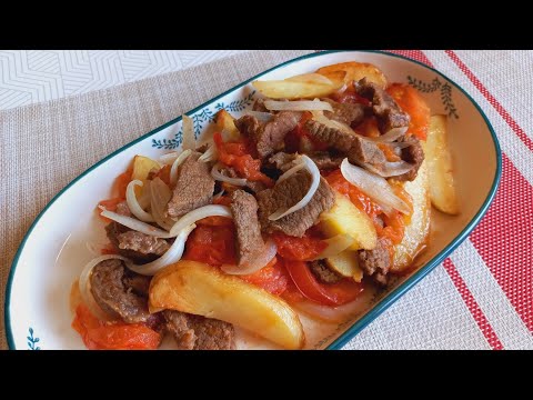 Видео: Картошка с мясом на сковороде Кер у сус / Армянская кухня Կեր ու սուս