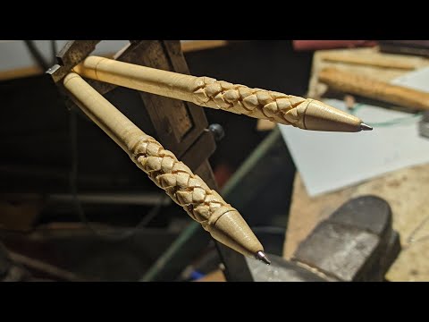 Видео: Изготовление ручки с плетёнкой из дерева.