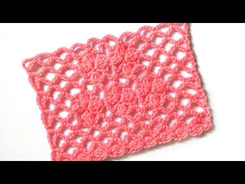 Видео: Узор Цветы на ажурной сетке