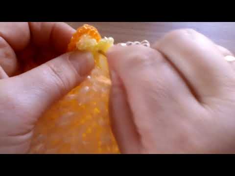 Видео: Игрушка-мочалка "Лисичка". 3 часть.